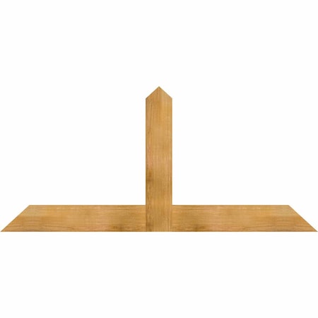 Ekena Millwork Portland Rough Sawn Timber Gable Bracket, Western Red Cedar, 72"W x 33"H x 2"D x 6"F, 11/12 Pitch GBW072X33X0206POR00RWR